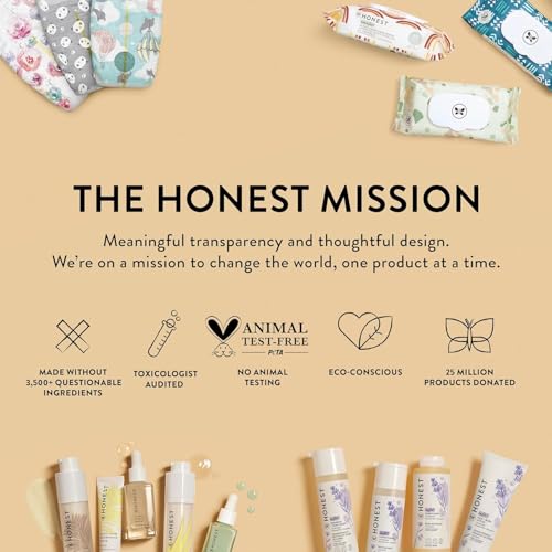 The Honest Company 2-in-1 Baby Shampoo & Body Wash, Fragrance-Free, Gentle, Tear-Free, Hypoallergenic, Naturally Derived, Sensitive Skin, 18 fl oz