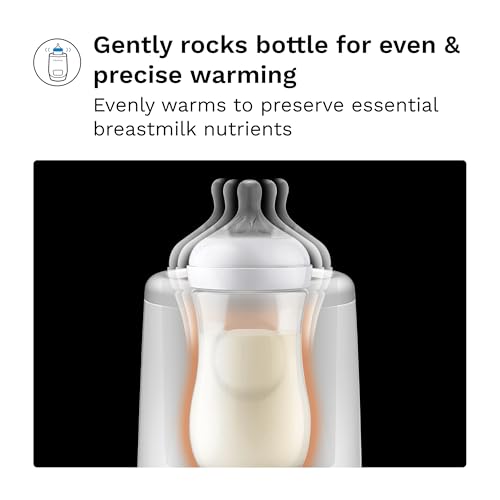 Baby Brezza AirSwirl Waterless Baby Bottle Warmer - Hospital-Grade Safe Warming for Breastmilk + Formula - No Hot Spots, No Water - Works with Nearly All Bottles