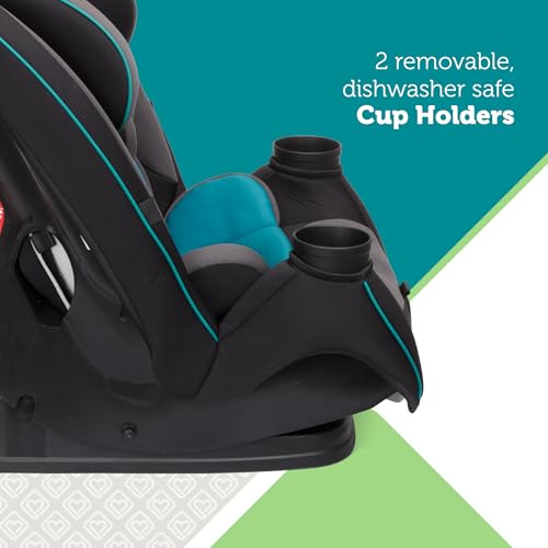 Safety 1st Grow and Go All-in-One Convertible Car Seat, Rear Facing, 5-40 lbs, Forward Facing (30–65 lbs), High Back Booster Seat 40-100 pounds, Iron Frost