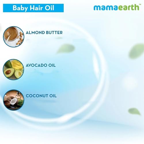 Mamaearth Baby Hair Oil with Almond & Avocado Oil, 100ml