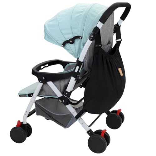 Accmor Universal Stroller Organizer, Large Storage Stroller Bag Fits for Uppababy, Nuna, Britax, Doona Strollers, Non-Slip Adjustable Storage Caddy Accessories for Stroller Crib