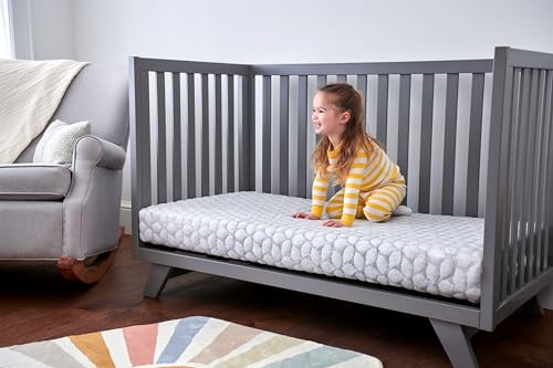 Lullaby Earth Gentle Start Breathable Infant & Toddler Crib Mattress - Lightweight & Waterproof - Non-Toxic for Baby & Toddler Bed