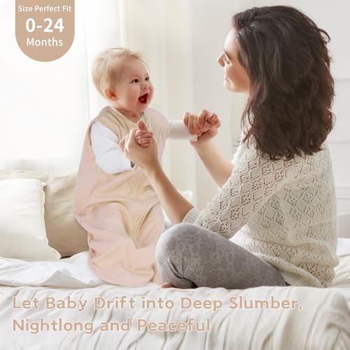 Wrrernsin Baby Sleep Sack 0-6 Months,100% Cotton TOG 0.5 Wearable Blanket for Newborn and Infant, 3 Pack 2-Way Zipper Lightweight Sleeping Bags for Toddler
