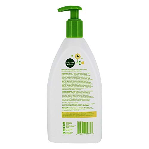 Babyganics Extra Gentle Moisturizing Daily Lotion, Chamomile Verbena, 17 Fluid Ounce (502 ml)