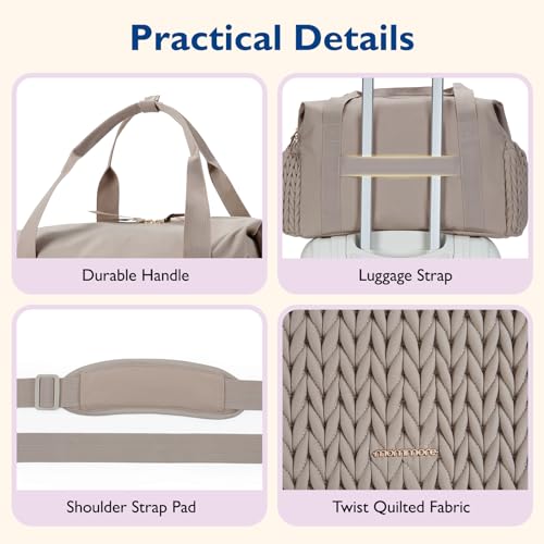 mommore Diaper Bag Tote, Large Capacity Travel Diaper bags, Hospital Bag for Labor Delivery, Baby Bag with Pacifier Case, Changing Pad