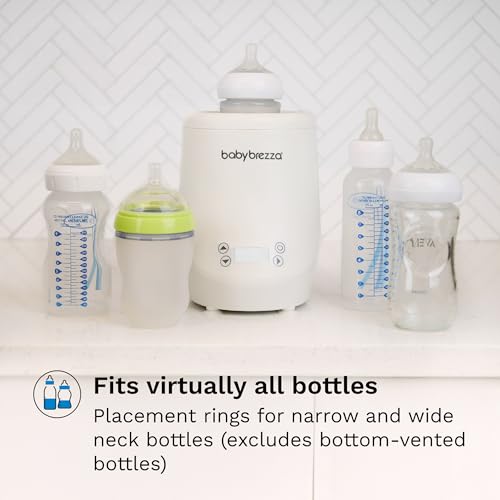 Baby Brezza AirSwirl Waterless Baby Bottle Warmer - Hospital-Grade Safe Warming for Breastmilk + Formula - No Hot Spots, No Water - Works with Nearly All Bottles