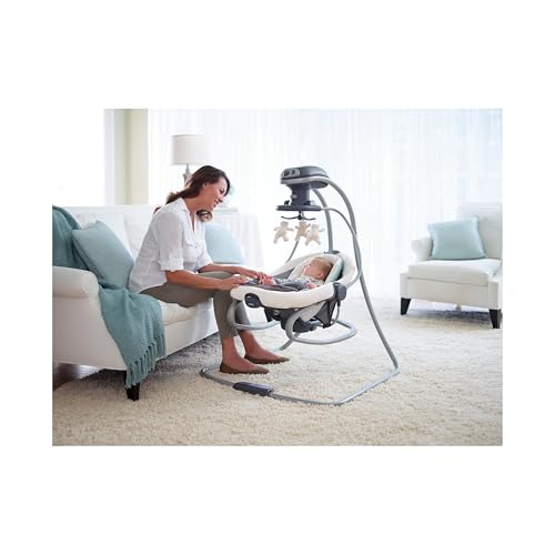 Graco DuetSoothe 2 in 1 Portable Baby Swing & Baby Rocker, Multi Direction, Vibration, Winslet