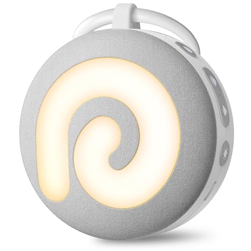 Dreamegg Portable Sound Machine Baby - D11 White Noise Machine for Baby Sleeping with Night Light, White Noise, Lullaby, Nature Sounds, Child Lock, USB Rechargeable Sound Machine for Travel Nursery