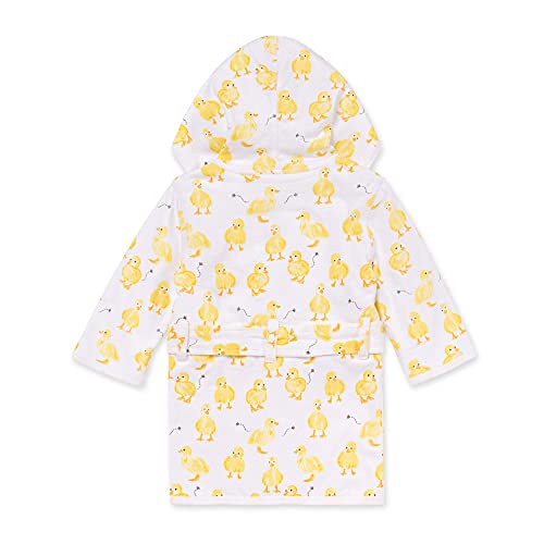 Burt's Bees Baby Infant Hooded Robe Organic Knit Terry Unisex Bathrobe, Unisex Boys and Girls, Size 0-9 Months Old