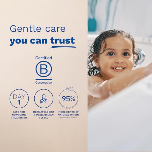 Mustela Gentle Shampoo with Natural Avocado Perseose - Formulated for Babies' and Children's Delicate Hair, Sensitive Skin, and Scalps - Newborn Safe - Various Sizes - 1 or 2-Pack