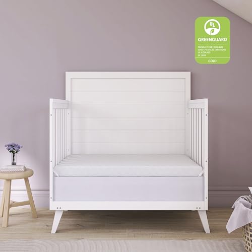 Dream On Me Sunset 2-in-1 Mini Crib Mattress, Dual-Sided Infant & Toddler, Waterproof Cover, GREENGUARD Gold Certified, 38” x 24” x 3”, Fits Mini & Select Portable Cribs, Not for Playards