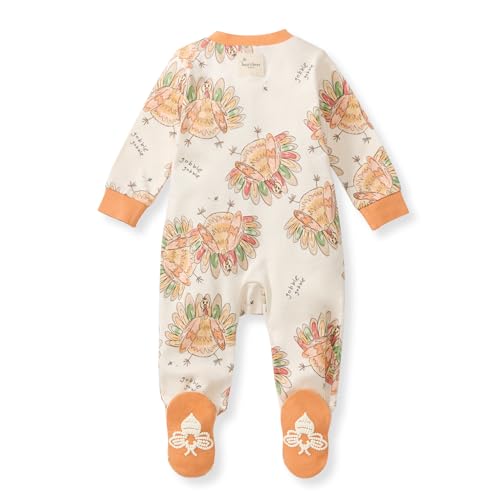 Burt's Bees Baby Boys' Organic Cotton, Sleep and Play Footed Pajamas
