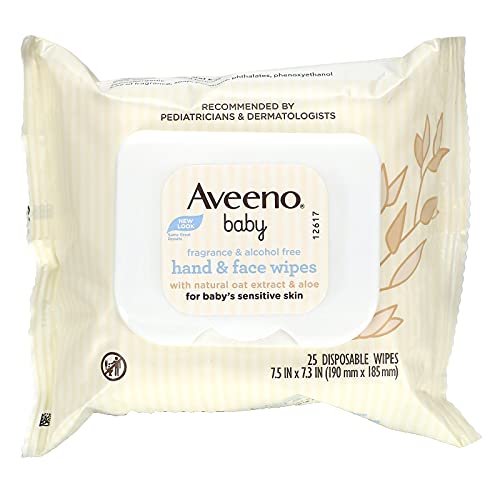 Aveeno Aveeno Baby Wipes 25 Count Sensitive (4in), 25 Count