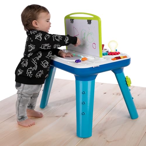 Baby Einstein Curiosity Table Activity Play Station, Montessori Floor Toy and Interactive Workbench, 12 Months and Up