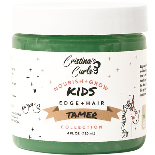 Cristina's Curls Edge Control Gel, Non-Flaking Hold for Curly Hair, Baby Hairs and Flyaways, Kid-Safe Formula