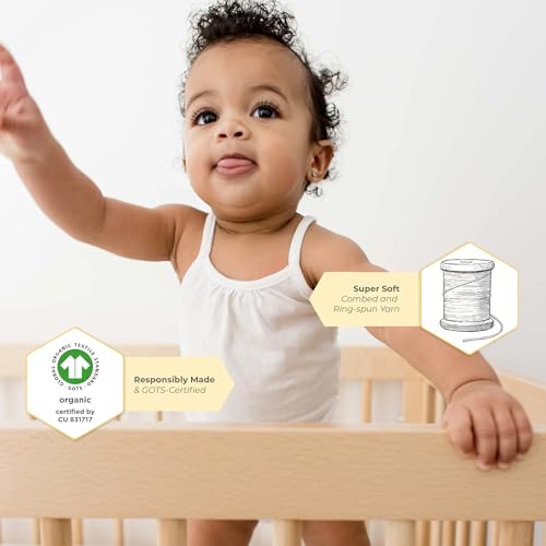 Burt's Bees Baby Unisex Baby Bodysuits 100% Organic Cotton Infant Gender Neutral Short Sleeve One Piece Outfit, NB - 24M