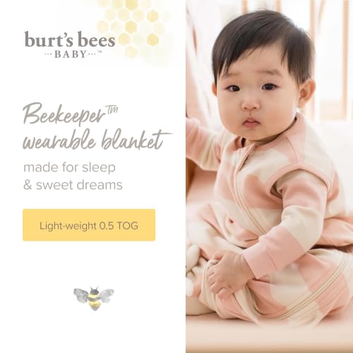 Burt's Bees Baby Organic Beekeeper Infant Wearable Blanket, Unisex Swaddle
