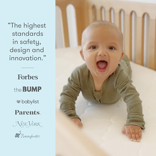 Newton Baby Crib Mattress and Toddler Bed - Ultra-Breathable Proven to Reduce Suffocation Risk, Washable Core & Cover, All-Stages, Infant to Toddler, Deluxe 5.5" Thick - White