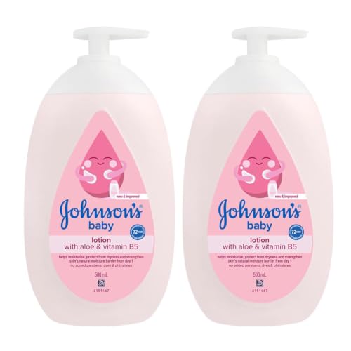 Johnsons Baby Lotion 16.9 Ounce Pump (500ml) (2 Pack)