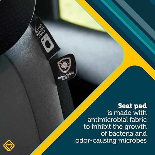 Safety 1st EverSlim 4-in-1 Convertible Car Seat, SecureTech Chest Clip, Ultra-Slim, 4-Mode Infant to Booster, Baby Car Seat, 5-100 lbs, Memory Foam, Office Space