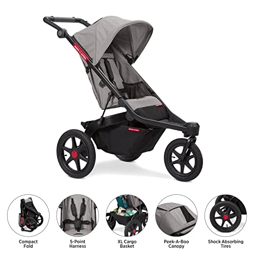 Jogging Stroller Radio Flyer Momentum Jogging Baby Stroller, Baby Essentials for Newborn, Toddler Travel, for Ages 6 Months - 5 Years