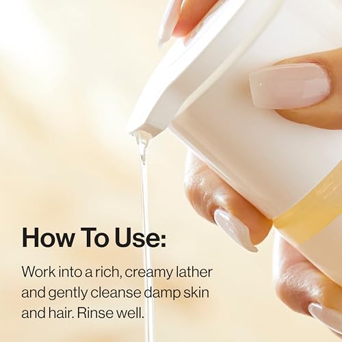 The Honest Company 2-in-1 Baby Shampoo & Body Wash, Fragrance-Free, Tear-Free, Hypoallergenic, Naturally Derived, Sensitive Skin, 10 fl oz