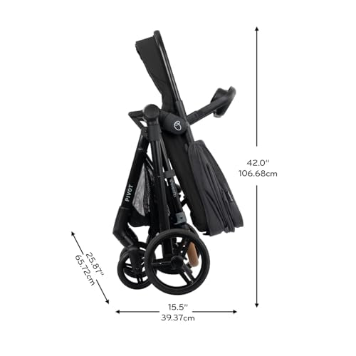 Evenflo Pivot NXT Travel System with LiteMax NXT Infant Car Seat (Silverado Gray)