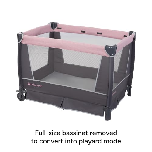 Baby Trend Simply Smart Nursery Center Playard, Dash Pink