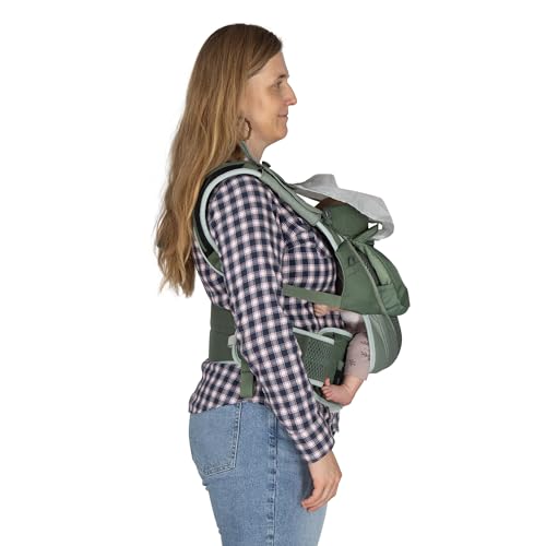 Osprey Poco Soft Convertible Baby Carrier for Newborns - Ergonomic Toddler Sling, Koseret Green