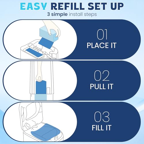 Diaper Pail Refill Bags 30 Bags Per Refill，Compatible with Genie Easy Roll Signature Diaper Pails Holds Up to 2820 Newborn Diapers Talc Powder Scent 7 Layer Odor Barrier,Scented,2PACK (60 Bags)