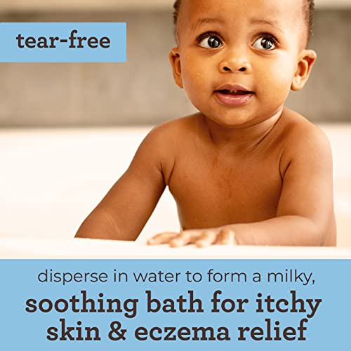 Aveeno Baby Eczema Therapy Bath Treatment for Relief of Dry, Itchy and Irritated Skin, Made with Soothing Natural Colloidal Oatmeal, Unscented, 3.75 Oz, 5 Count, Pack of 2