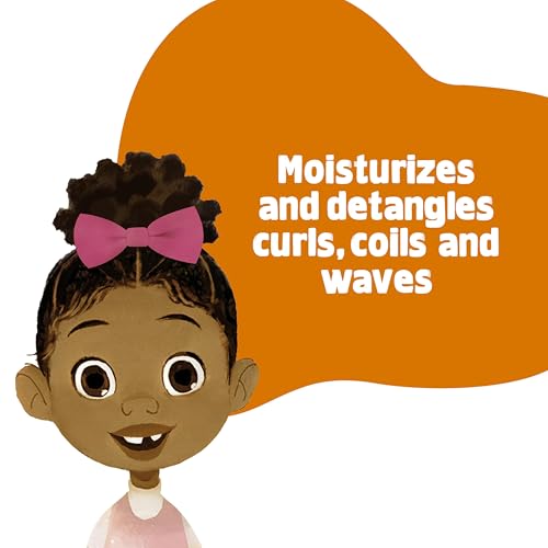 Dove Kids Shampoo & Conditioner Set with Shea Butter & Coconut Oil + 2-in-1 Detangler Spray, “Hair Love” Wavy, Coily, Curly Hair Products for Kids