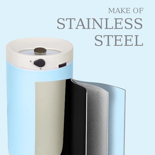 JM ·YIPENG Diaper Pail, Airtight Odor Control Baby Diaper Bin with Childproof Lock, Stainless Steel Garbage Pail with lid, 15 Liter/ 4 Gallon Compact Nursery Trash Can with Removal Inner Liner, Blue
