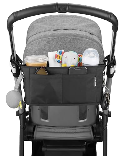 Skip Hop Universal Stroller Organizer, Grab & Go Ultra, Black