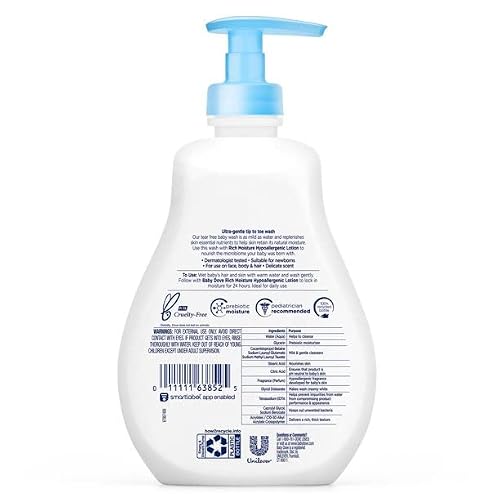 Dove, Baby Tear Free Shampoo, Rich Moisture - 13.5 Fl Oz / 400mL (Pack of 1)
