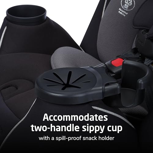 Maxi-Cosi Pria Max+ All-in-One Baby Convertible Car Seat, Rear Facing, Forward Facing Car Seat, Toddler Booster, Easy Latch Install, Magnetic Buckle, Adjustable Harness, Cup Holders, Sea Shadow