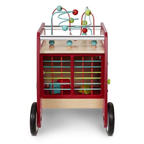 Radio Flyer Deluxe Push & Play Cube Walker, Walker Toy for Ages 1-3