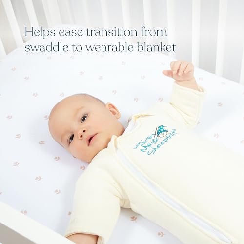 Magic Sleepsuit Baby Merlin's Cotton Baby Swaddle Transition Product - Soft and Cozy Design, Double Zipper for Easy Diaper Changes, Promotes Safe Sleep, 3-6 Months - Yellow - Large 18-21lbs