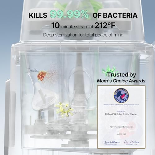 AURAKICH Baby Bottle Washer, Sterilizer & Dryer