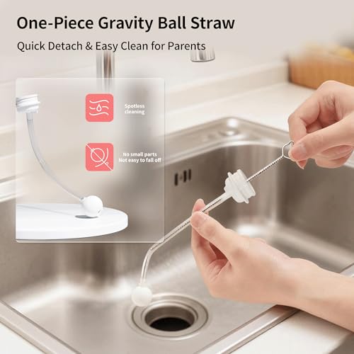 Pigeon Sippy Straw Conversion Kit for Babies 6M+ | Soft Silicone Sipper, Weighted Straw & Cleaning Brush | Smooth Bottle-to-Cup Transition