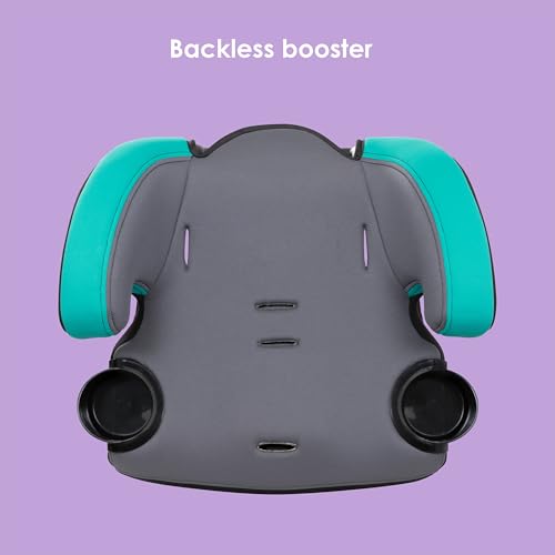 Baby Trend Hybrid SI 3-in-1 Combination Booster Seat, Hoboken Teal – Side-Impact Protection, 3-Stage Growth Design, Adjustable Headrest, Cushioned Comfort