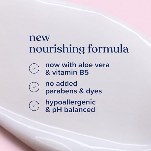 Johnson's Baby Lotion with Coconut Oil, Aloe Vera & Vitamin B5, 72 HR Hydration, Skin Moisturizer, Hypoallergenic, Newborn Safe, Protects From Dryness & Strengthens Skin, Baby Essentials, 3.4 fl. oz