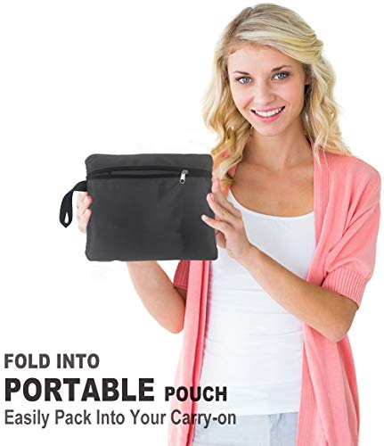 Garfine Car Seat Travel Bag for Air Travel - Profaster Airplane Carseat Gate Check Bag Backpack, Fold with Attached Carry Bag, Gray