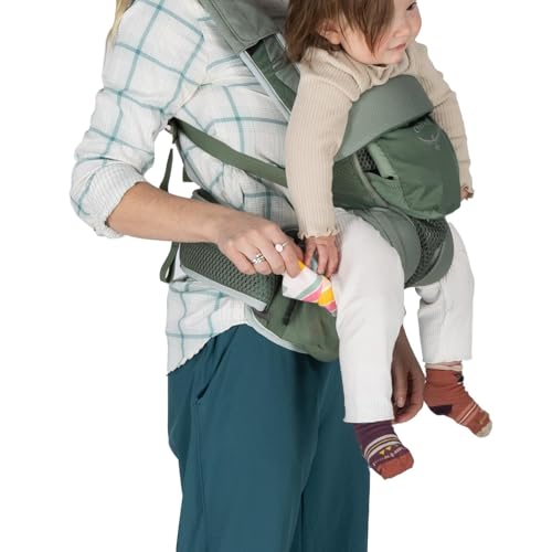 Osprey Poco Soft Convertible Baby Carrier for Newborns - Ergonomic Toddler Sling, Koseret Green