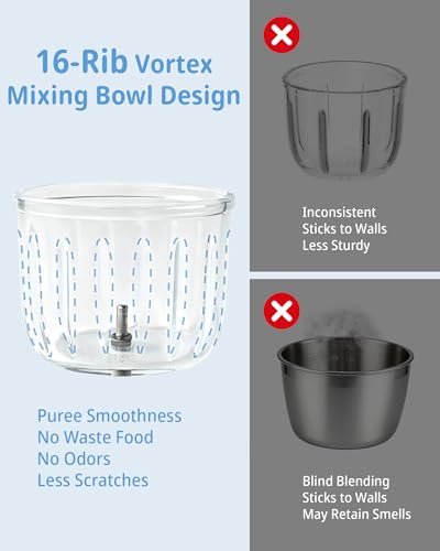 SosekiBaby Tutto Baby Food Maker with Glass Bowl One Step Baby Blender-Food Processor and Steamer Puree Grinder 316L Stainless Steel Blades Auto Cooking & Easy Cleaning-BPA-Free Ivory