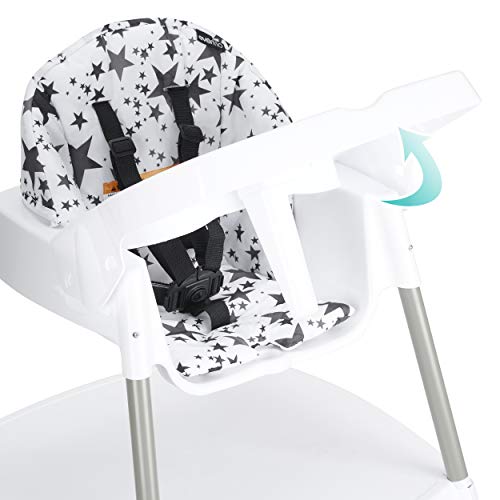 Evenflo Eat and Grow 4-in-1 Convertible High Chair (Pop Star White)