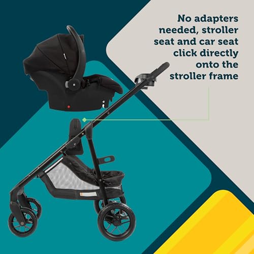 Safety 1st Grow and Go Flex 8-in-1 Travel System, Infant Car Seat Stroller Combo, Orchid Bloom