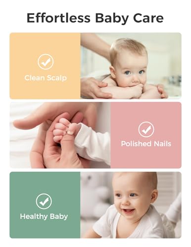 Momcozy Core Baby Kit, Baby Shower & Registry Essential Kit for Grooming&Health&Cleansing Care, Includes Nail File Kits, Nasal Aspirator, Gas Relief Tubes, Bath Brushes, Toothbrush, Comb, Storage Case