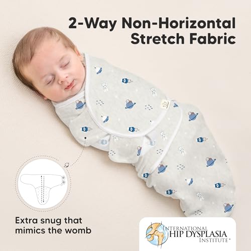 KeaBabies 3-Pack Organic Baby Swaddles for Newborns, Infant (Cosmo, 0-3M)