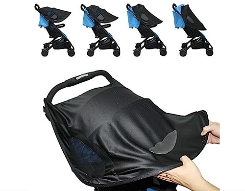 Baby Stroller Sun Shade Sun Protection Shade for Strollers Car Seats Pram Pushchair Buggy Stroller Sunshade Parasol Sun Rain Shades Canopy Cover Awning Anti-UV Toddlers Strollers Canopy Sunshade